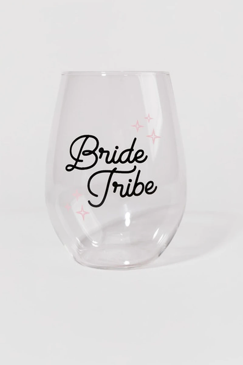 Bride Tribe Wine Glass