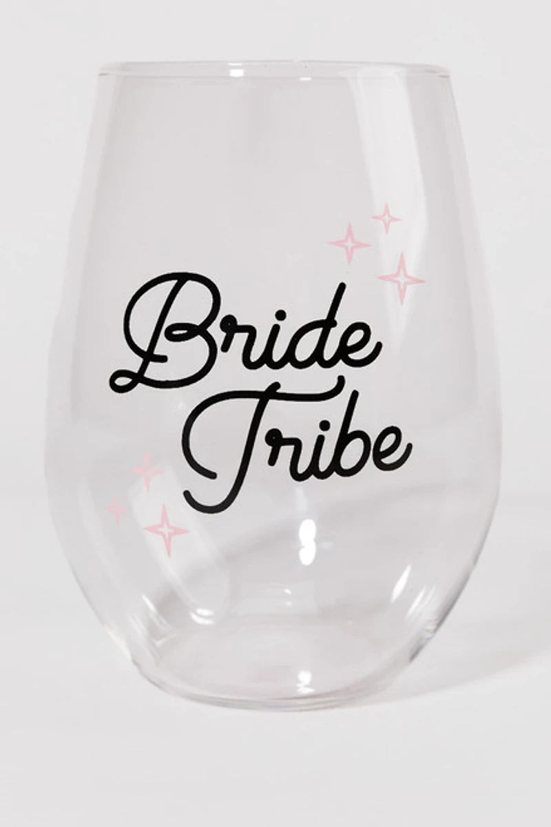 Bride Tribe Wine Glass