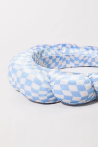 Louise Wavy Checkered Puffy Spa Headband