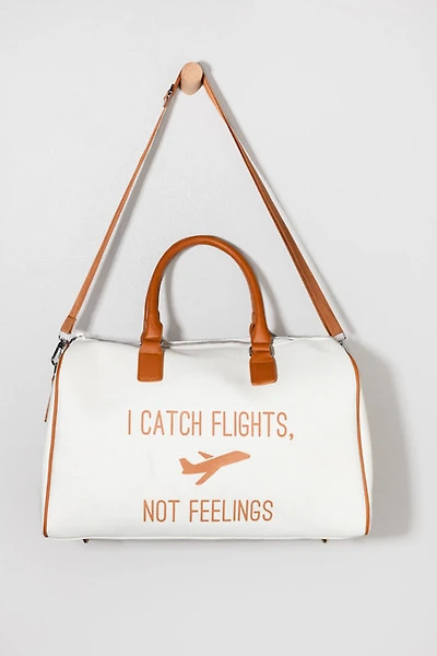 I Catch Flights Not Feelings Canvas Handbag