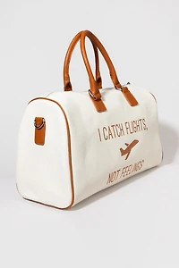 I Catch Flights Not Feelings Canvas Handbag
