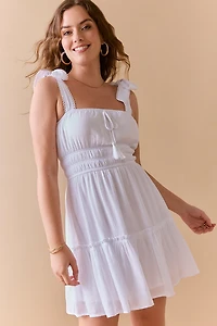 Lucy Bow Strap Emma Mini Dress