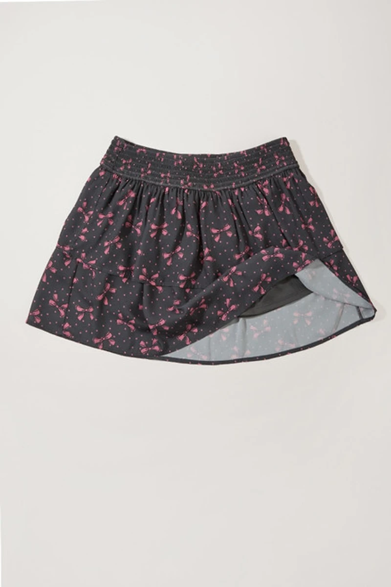 Hello Franki Mira Smocked Tiered Skort for girls