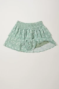 Hello Franki Mira Ditsy Floral Smocked Ruffle Skort for girls
