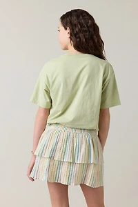 Hello Franki Mira Smock Lurex Tiered Skort for girls