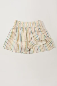 Hello Franki Mira Smock Lurex Tiered Skort for girls