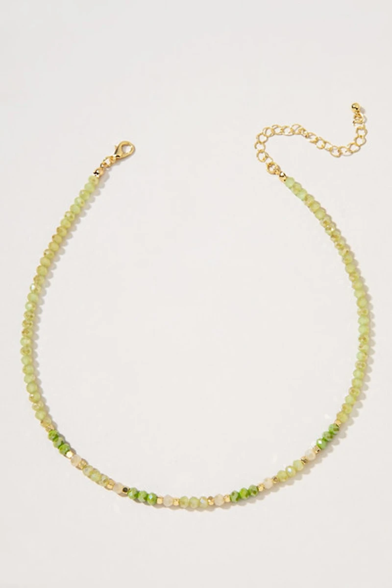 Deb Two Tone Glass Bead Strand Necklace