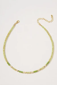 Deb Two Tone Glass Bead Strand Necklace