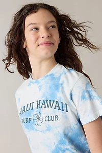 Hello Franki Maui Tie Dye Cropped T-Shirt for girls