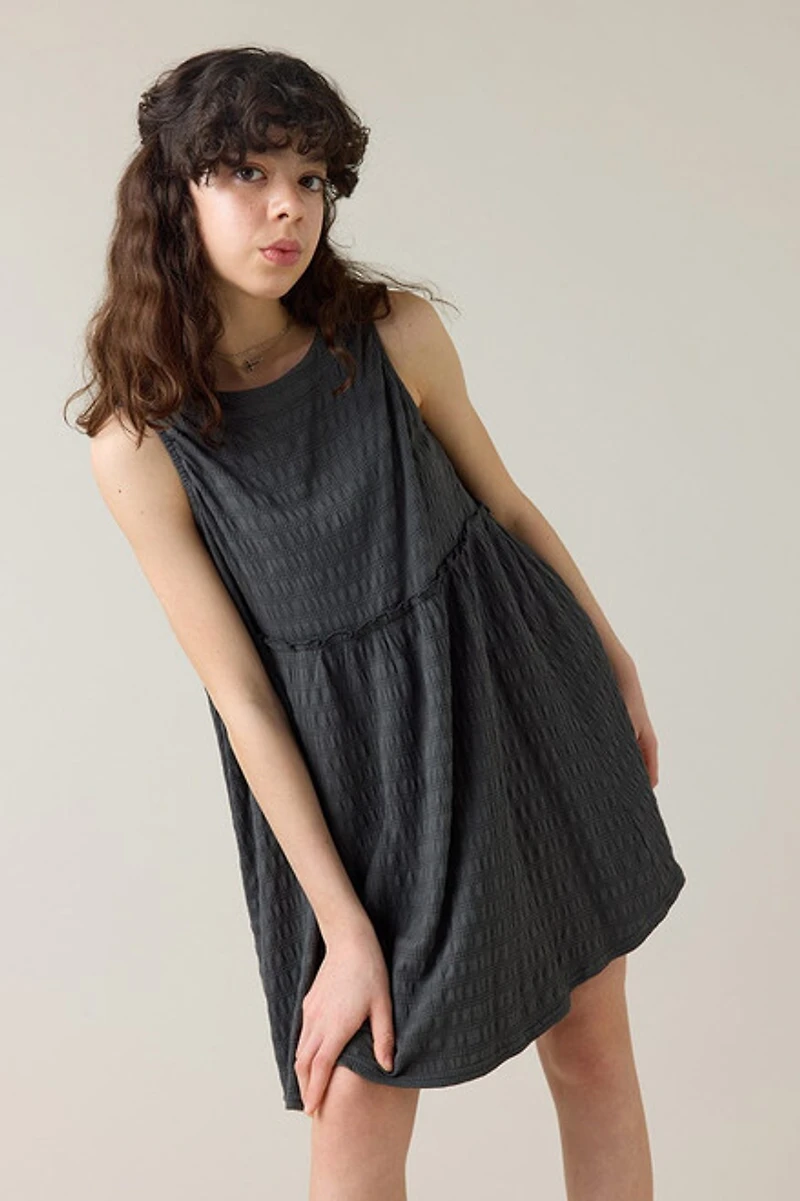 Hello Franki Textured Babydoll Knit Dress for girls