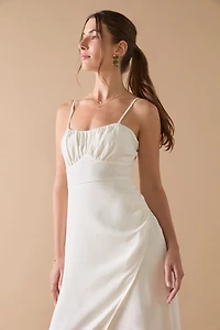 Mae Corset Top Slit Midi Dress
