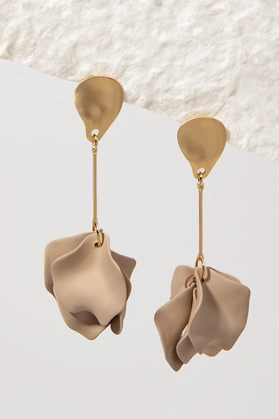 Blanca Hanging Epoxy Petals Drop Earrings