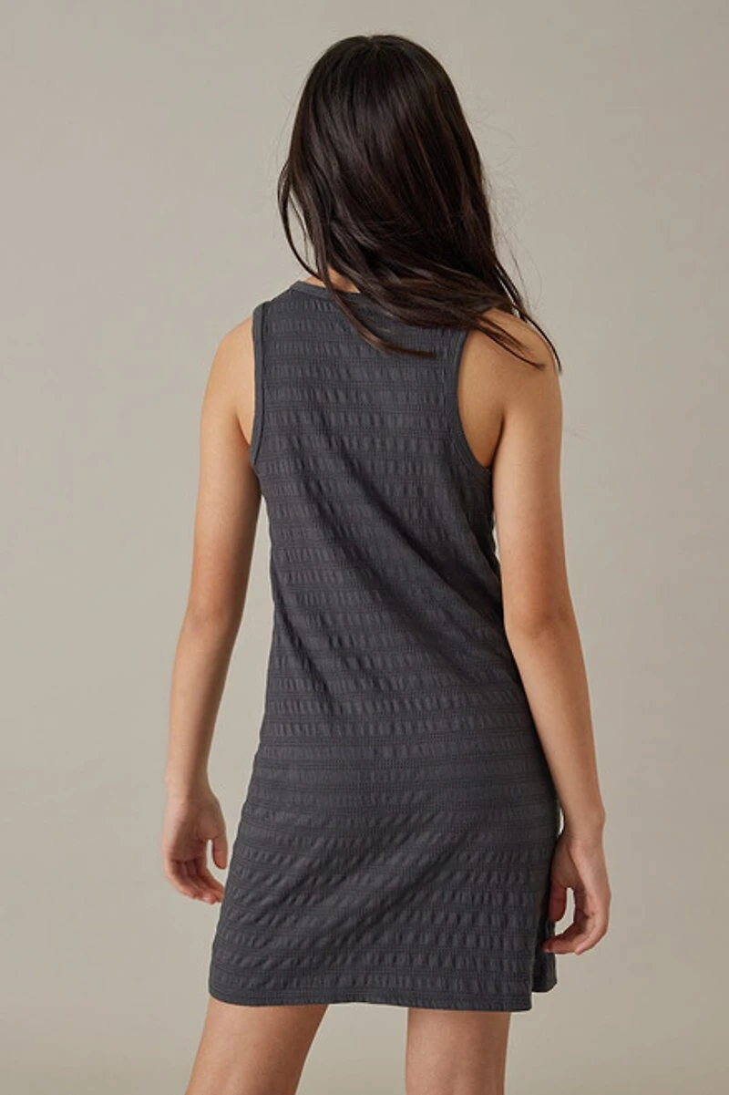Hello Franki Textured Tank Dress for girls