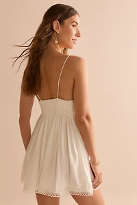 Adrian Lace Upper Waisted Mini Dress