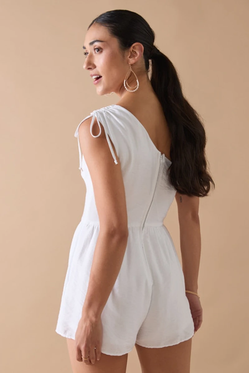 Emilia One Tie Shoulder Strap Romper