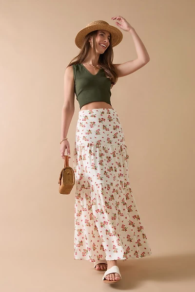 Courtney Clip Dot Maxi Skirt