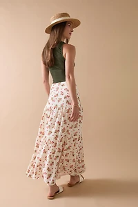 Courtney Clip Dot Maxi Skirt