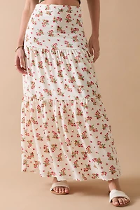 Courtney Clip Dot Maxi Skirt