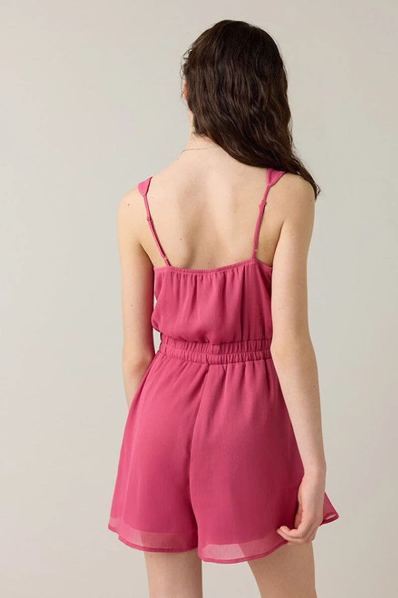 Hello Franki Sleeveless Godet Romper for girls