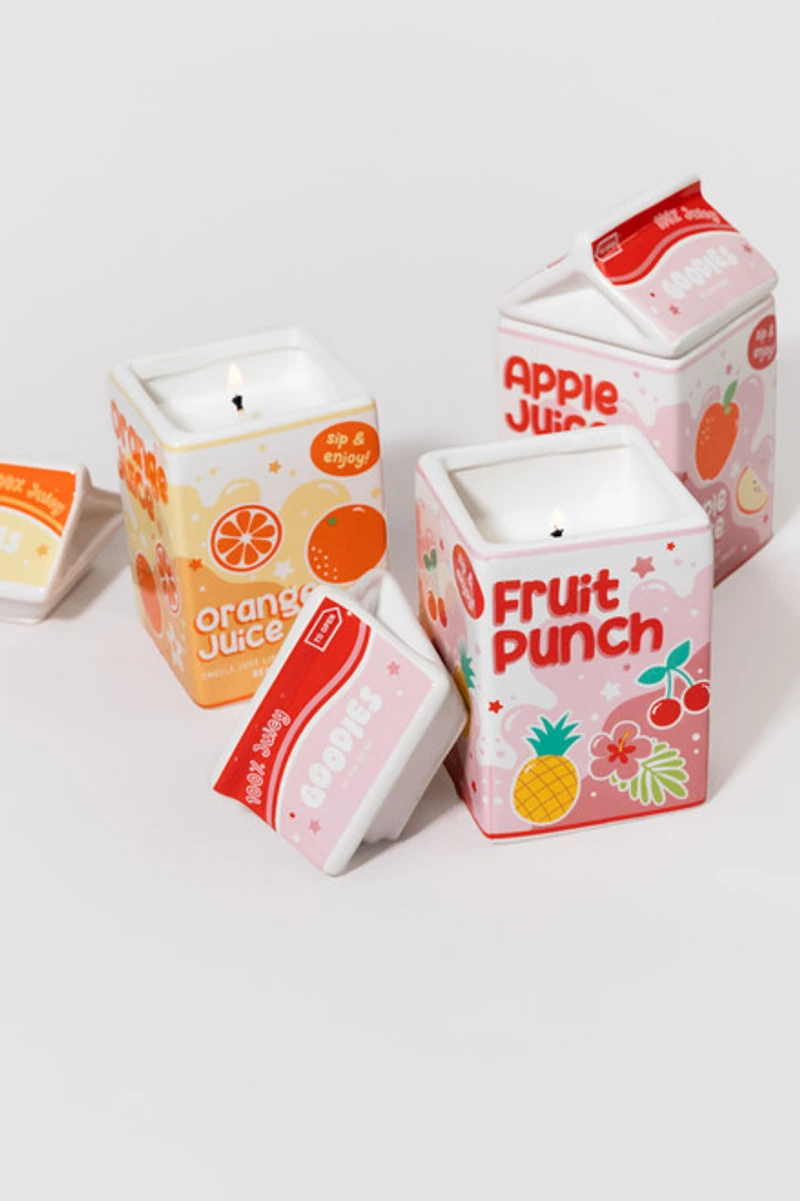 DW Apple Juice Ceramic Juice Box Scented Candle