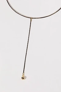 Tracie Ball Pendant Tube Snake Necklace