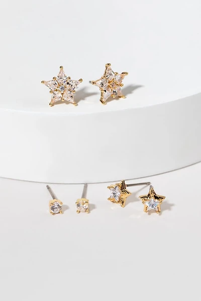 Kristy Mixed Crystal Star Earring Set