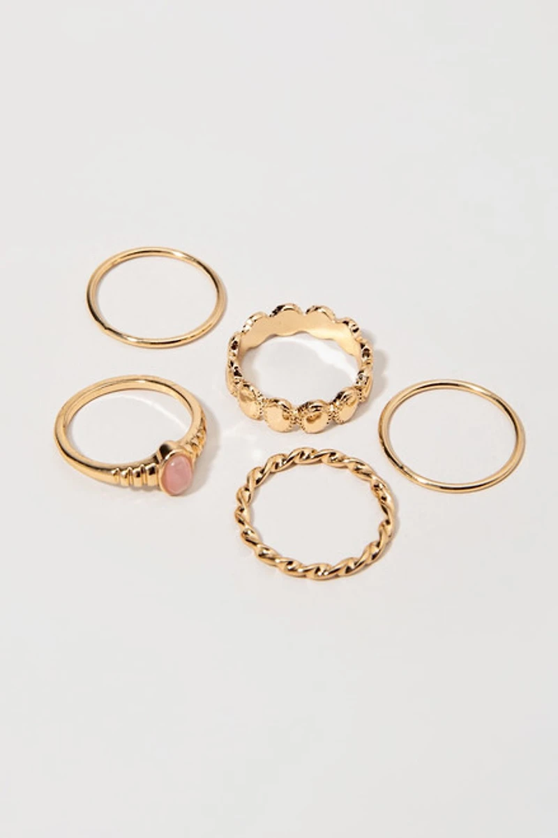 Della Vintage Cat Eye Ring Set