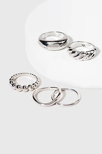 Myra Silver Ring Set
