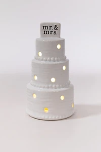 Mr And Mrs Light Up Wedding Cake Sitter