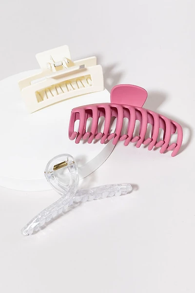 Claire Multi Color Hair Claw Set