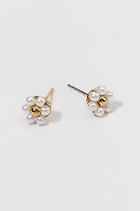 Hello Franki Pearl Blossom Stud Earrings for girls