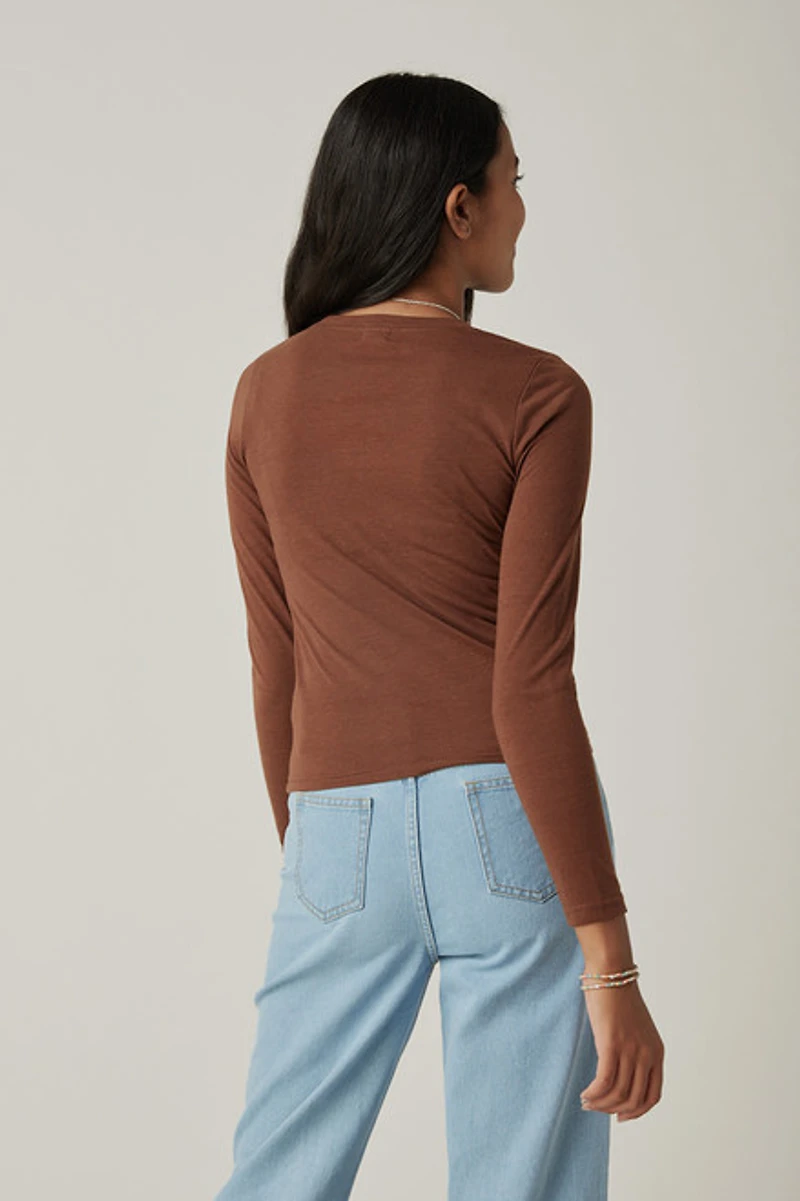 Hello Franki Tissue Knit Tee for girls