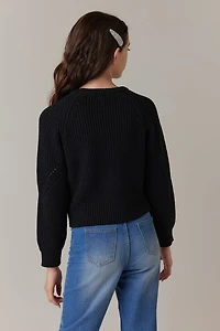 Hello Franki Variegated Stitch Sweater for girls
