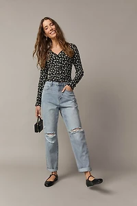 Wilma Floral Rib Top