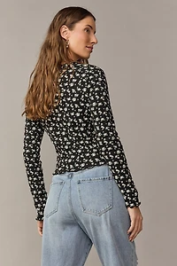 Wilma Floral Rib Top