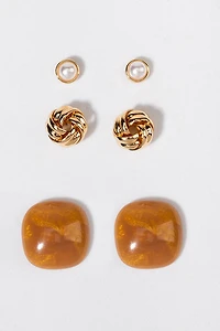 Alma Mixed Style Earring Set