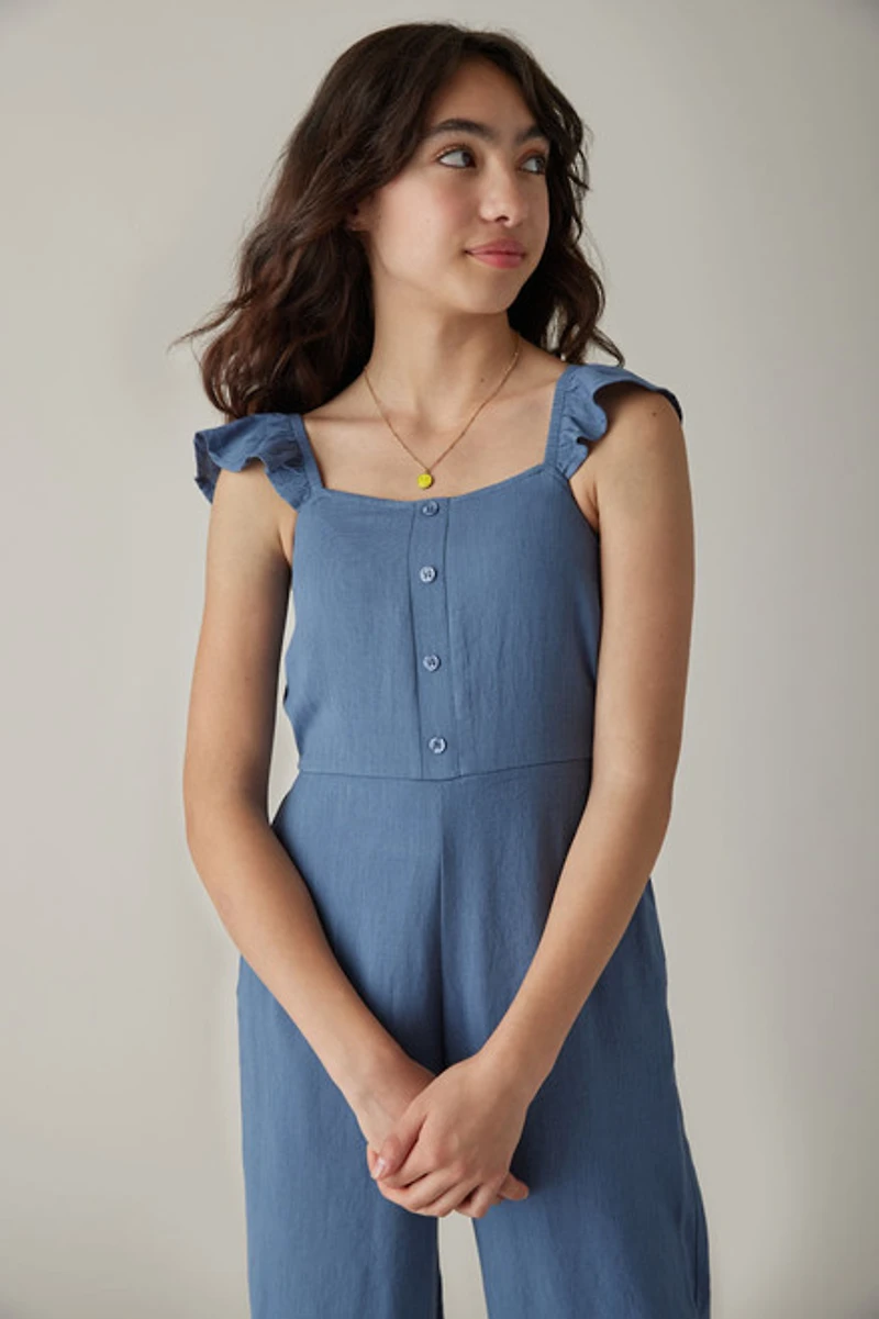 Hello Franki Ruffle Sleeve Jumpsuit for Girls