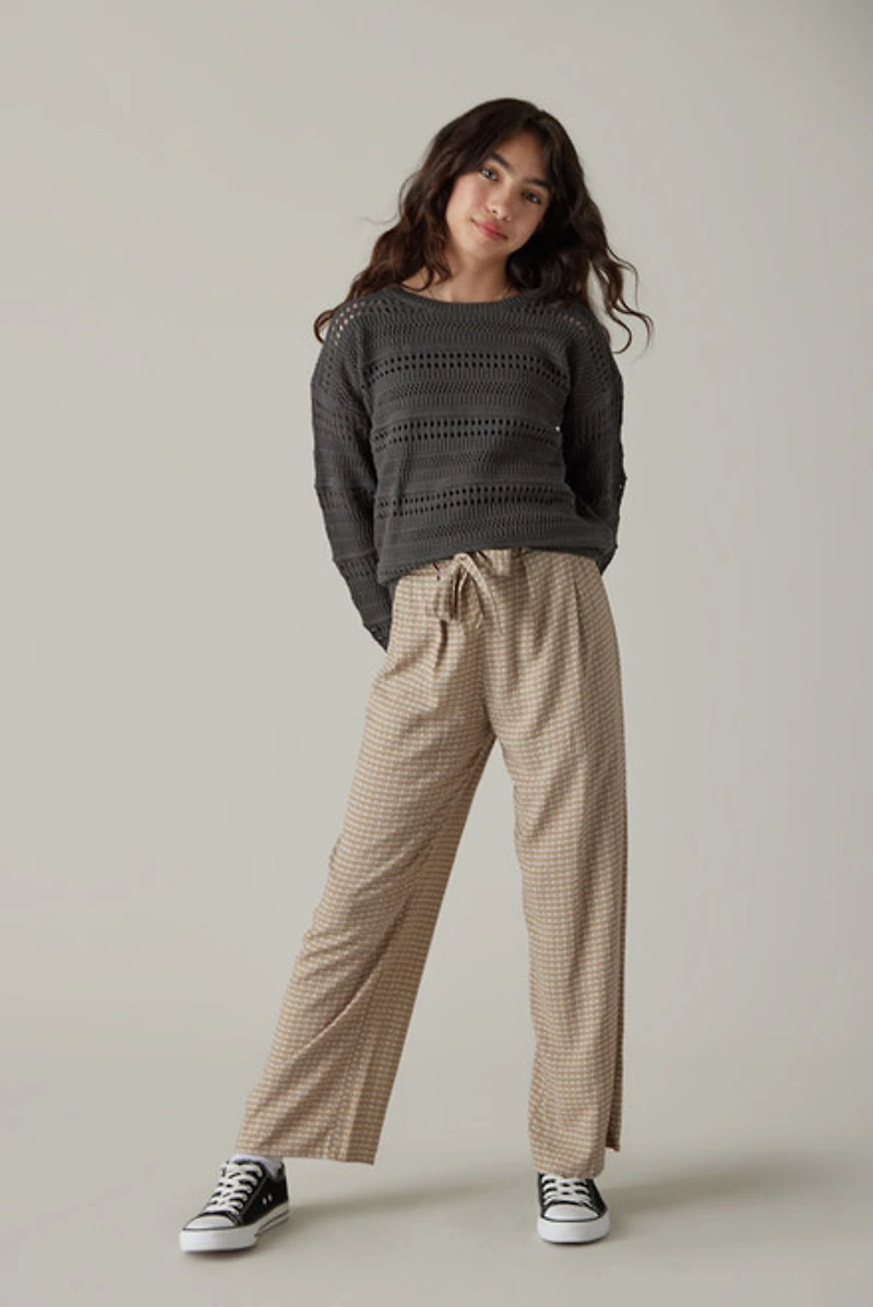 Hello Franki Open Knit Sweater for Girls