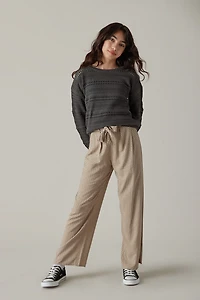 Hello Franki Open Knit Sweater for Girls