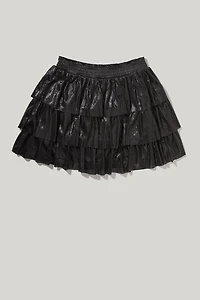 Hello Franki Metallic Smocked Skirt for Girls