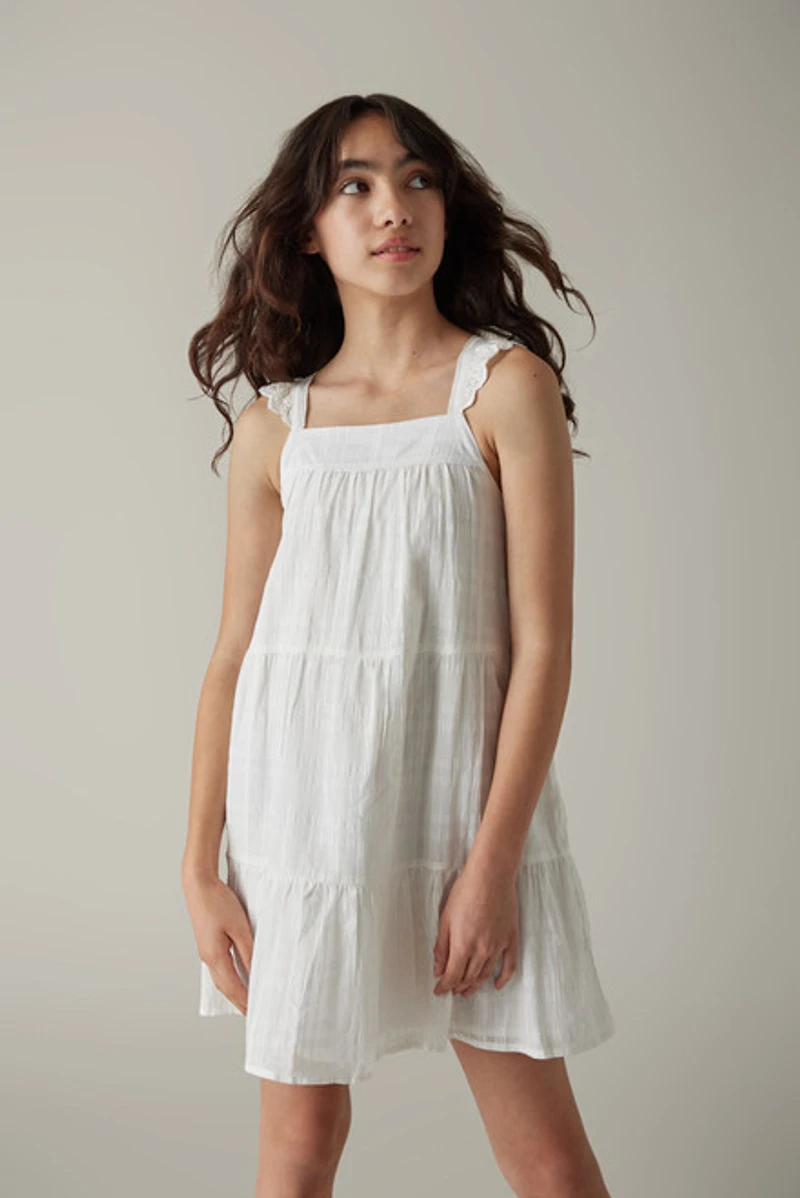 Hello Franki Sleeveless Tiered Dress for Girls