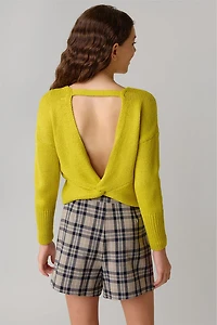 Hello Franki Twist Back Bar Sweater for girls