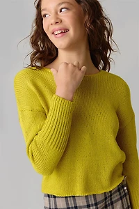 Hello Franki Twist Back Bar Sweater for girls