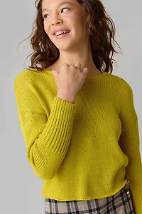 Hello Franki Twist Back Bar Sweater for girls