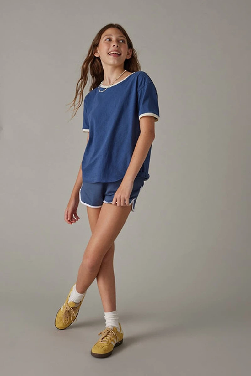 Hello Franki Short Sleeve Ringer T-Shirt for girls
