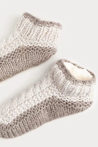Hello Franki Fleece Lined Cabin Ankle Socks for girls