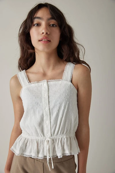 Hello Franki Heirloom Button Front Tank for girls