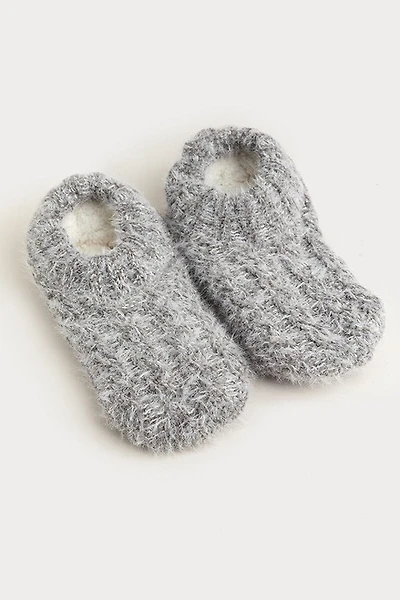 Hello Franki Fleece Lined Cable Socks for girls