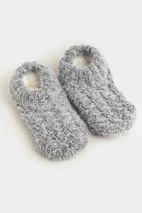 Hello Franki Fleece Lined Cable Socks for girls