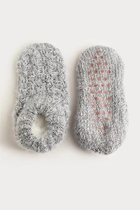 Hello Franki Fleece Lined Cable Socks for girls